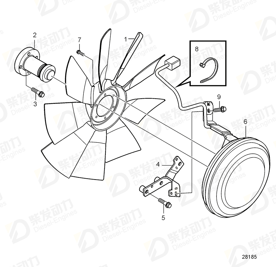 volvo penta Clutch 22259219 Drawing